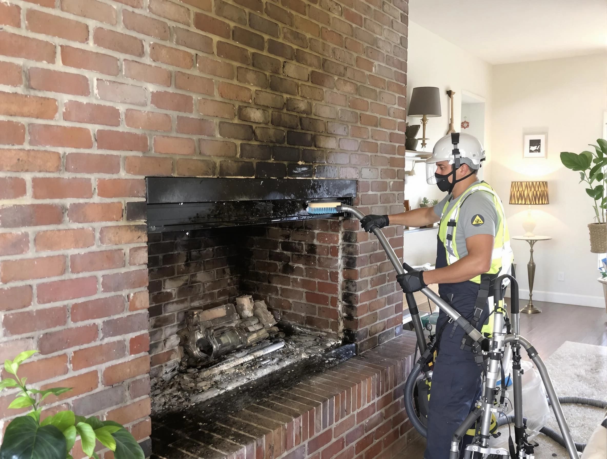 Covington Chimney Sweep providing fireplace cleaning services in Covington, GA