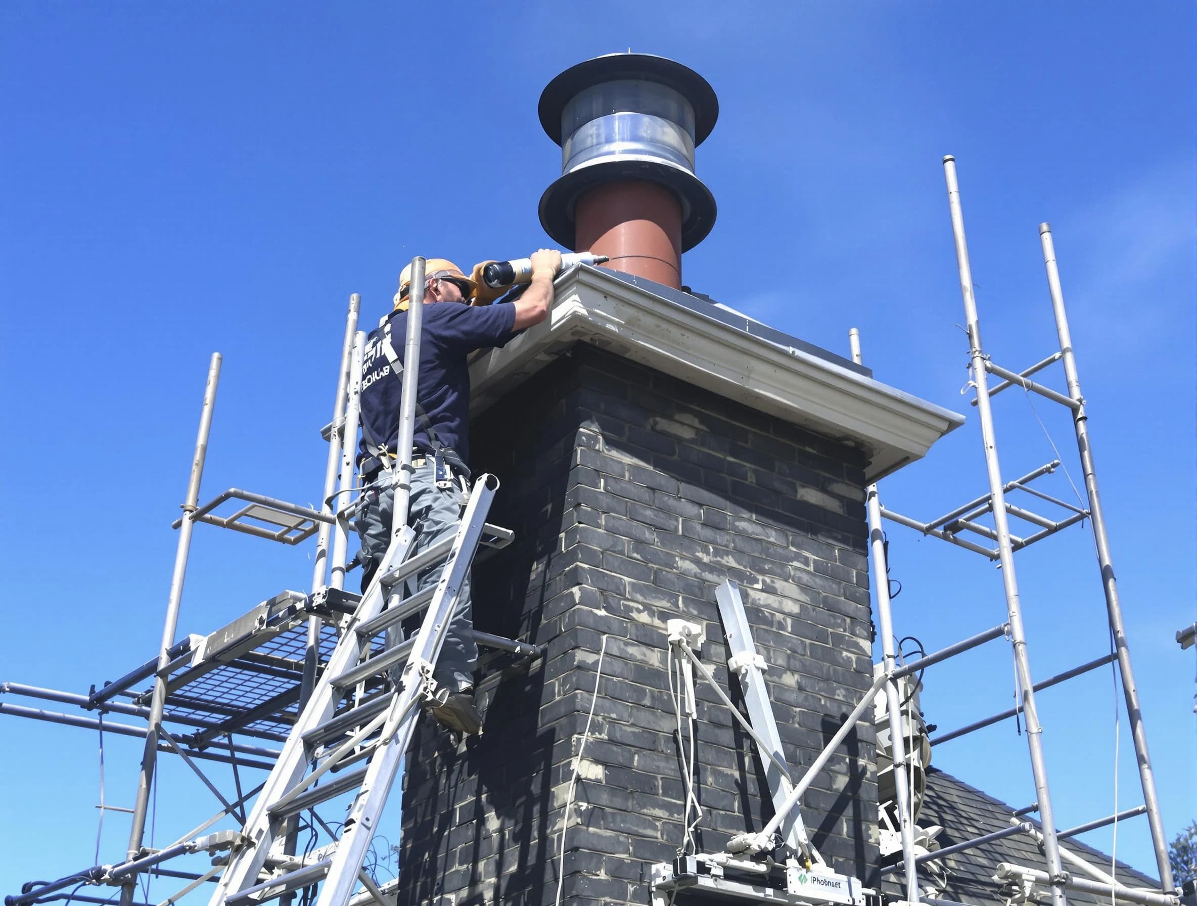 Sturdy chimney crown finished by Covington Chimney Sweep in Covington, GA