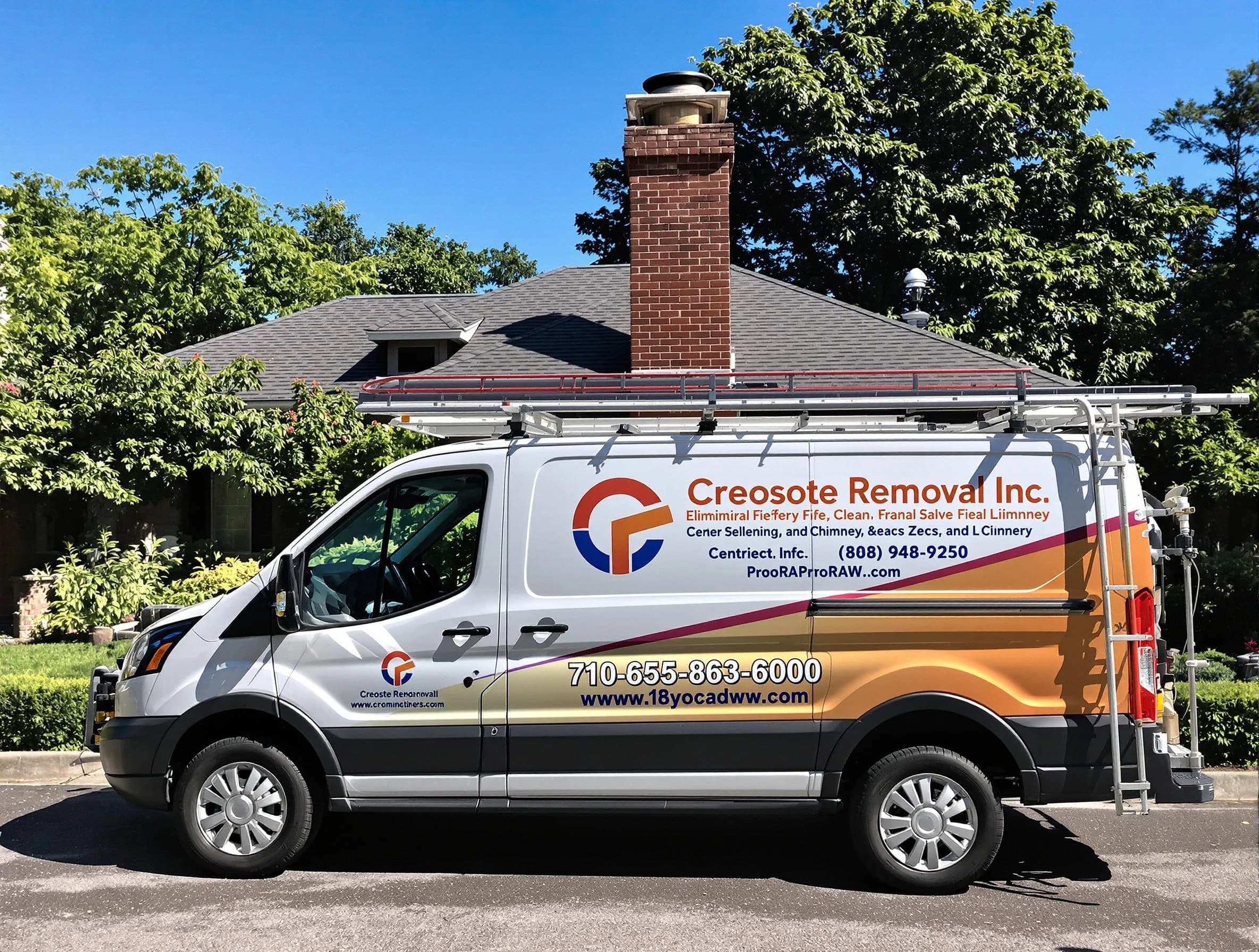 Covington Chimney Sweep technician removing creosote safely in Covington, GA
