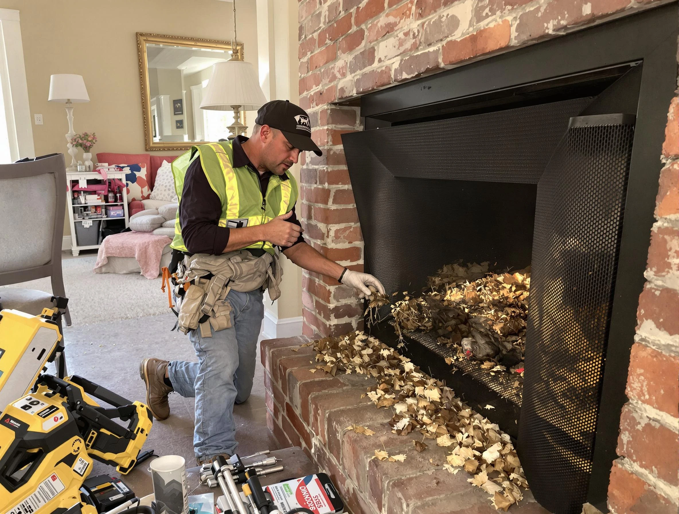 Safe screening installation by Covington Chimney Sweep in Covington, GA