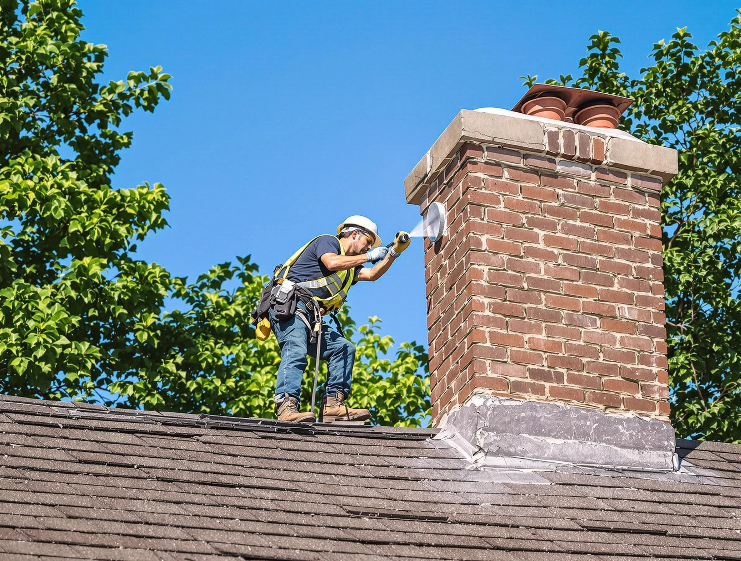 Covington Chimney Sweep performing an inspection with advanced tools in Covington, GA